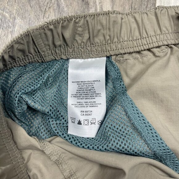 Columbia Sandy River Cargo Shorts Large 6L 6" Inseam Tan Nylon Hiking Outdoor - Picture 5 of 9